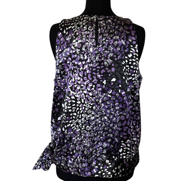 APT. 9 Sleeveless Geometric Blouse Polyester Spandex Blend Women's Size XL - Picture 2 of 13